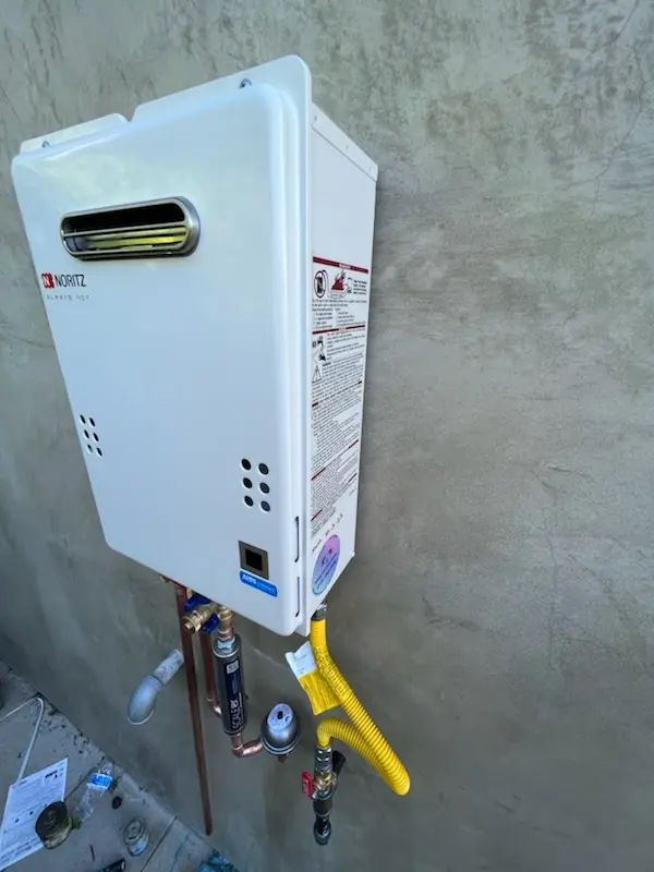 Tankless water heater installation for Clay homes